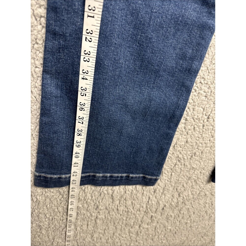 7 For All Mankind Dojo Jeans Womens 28 Blue Flare Leg Stretch Denim 7U451767 NWT - Picture 11 of 11